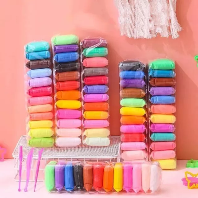 Colourful Air Dry Clay Set Perfect for Creative DIY Projects 12x Packs
