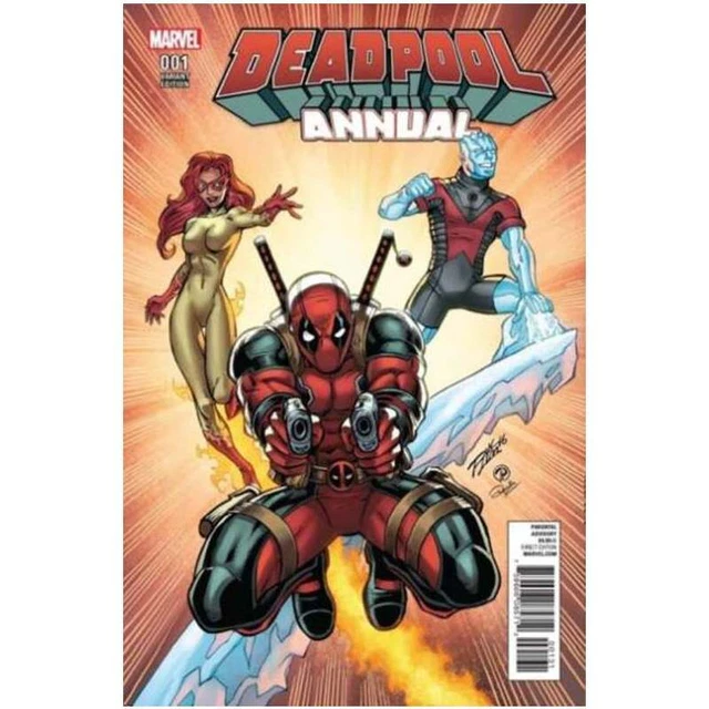Deadpool (2016 series) Annual #1 Cover 3 in NM minus cond. Marvel comics [z"