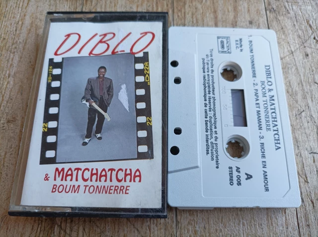 Diblo (Dibala) & Matchatcha Boum Tonnerre Cassette Audio Tape K7 Soukous