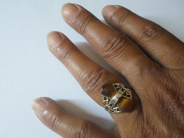 Bague Papillon Argent Massif - Taille 53 - Design Ajouré - Occasion