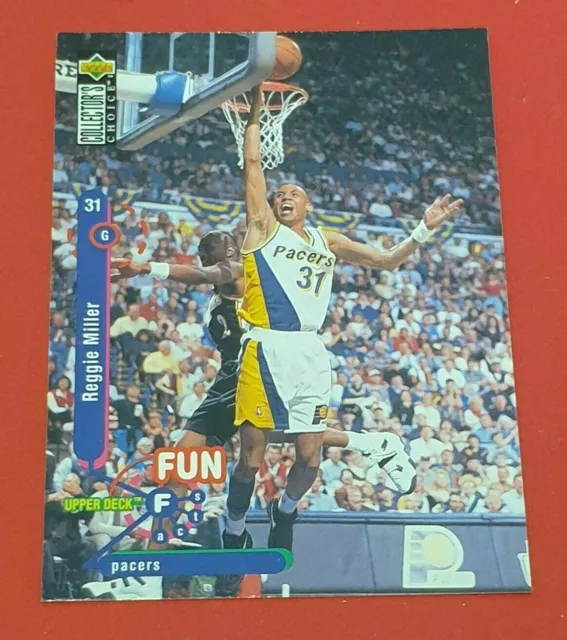 1995 Collector Choice Fun Facts Reggie Miller Card - Indiana Pacers