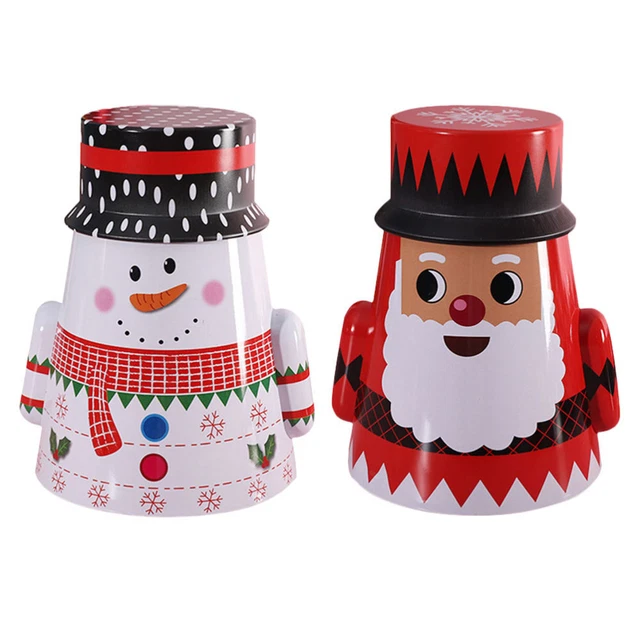 2 pz confezione regalo di Natale ferro contenitore giocattoli festa di Natale consegnata