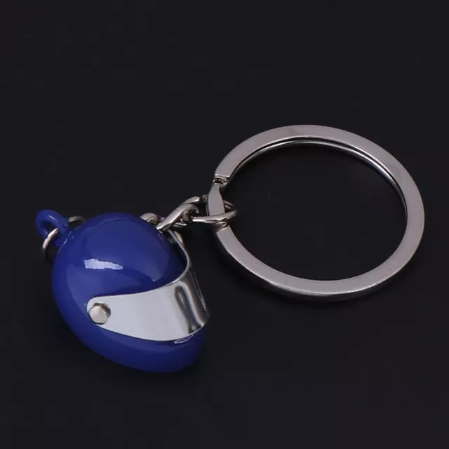 1x Creative motorcycle bicycle helmet key chain ring keychain keyring key fJS.YH