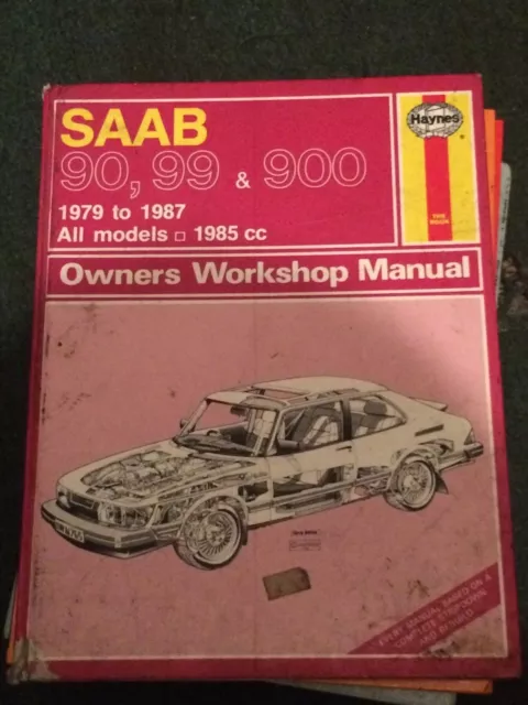 HAYNES WORKSHOP MANUAL No 765 .1979-1987 ,SAAB 90,99 AND 900