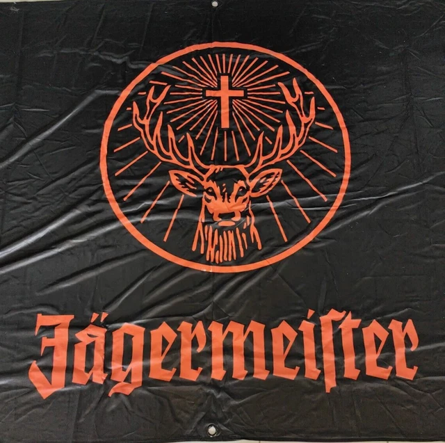 Jaegermeister Flag HUGE 2.4m x 1.4 m Man cave or bar beer alcohol - VGC rare !!!