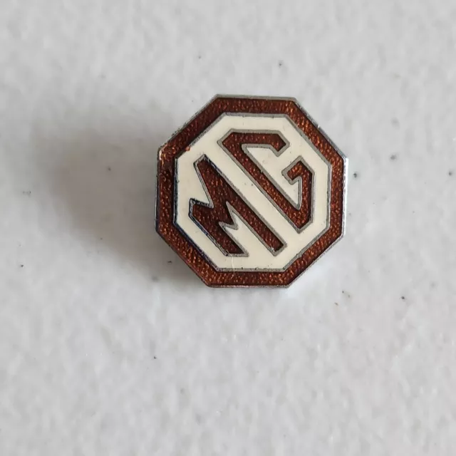 Old Vintage Mg Motor Car Owners Lapel Pin Badge