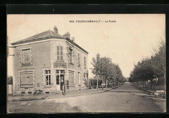 CPA Fourchambault, La Poste