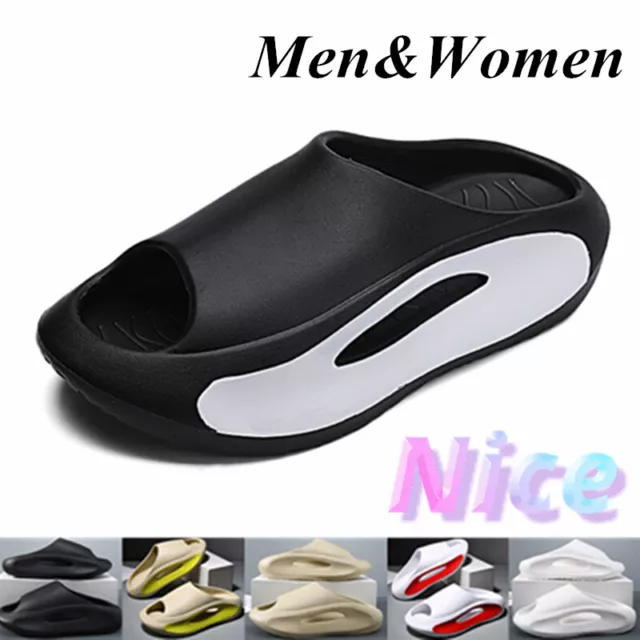 Women Men Cloud Slippers Comfort Pillow Slide Sandals Bathroom Beach Home Shoes