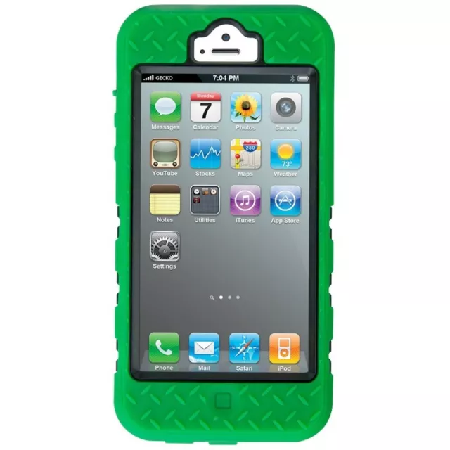 Gecko Tradie Ultra Tough Case Apple iPhone 5 Green 5S SE Cover Splash Dust Proof