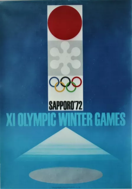 Original vintage poster OLYMPIC WINTER GAMES SAPPORO JAPAN 1972