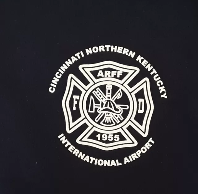 CVG Cincinnati Airport Crash Fire Rescue Large Long Sleeve Sweatshirt