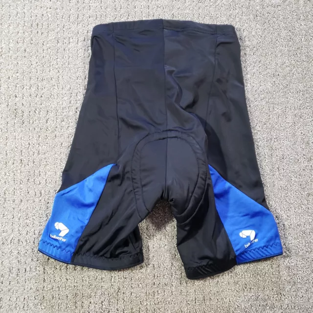 BELLWETHER Cycling Shorts Mens Large Black Blue Padded Compression Made in USA