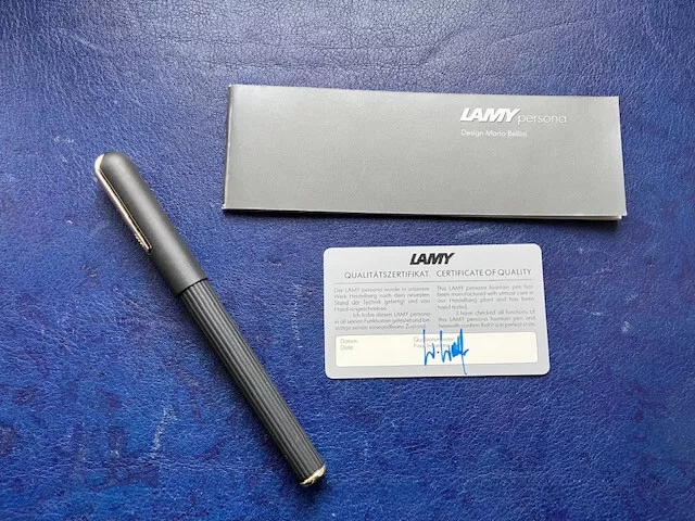 Lamy Persona Imporium Füllfederhalter gold, Titan schwarz Black 14K 585