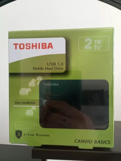 TOSHIBA Disque Dur Externe 2To 2,5" USB 3.0 Canvio Basics HDTB420EK3AA Noir 2