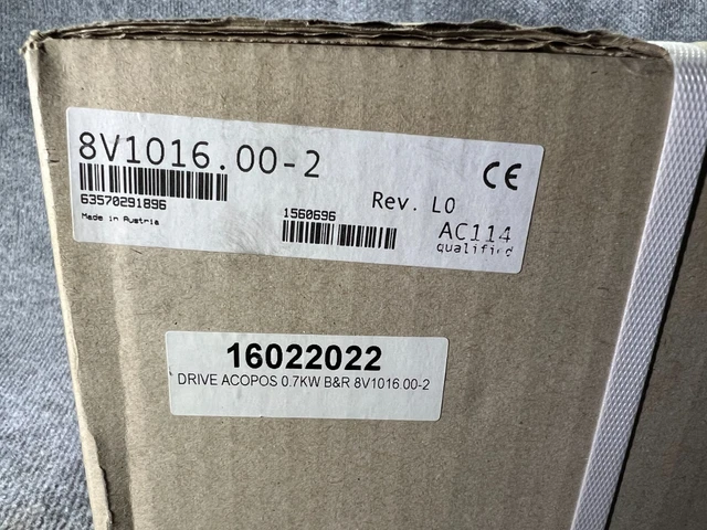 B&R 8V1016.00-2 Rev. L0 AC114 Drive Acopos 0.7KW Servoverstärker NEU VERPACKT