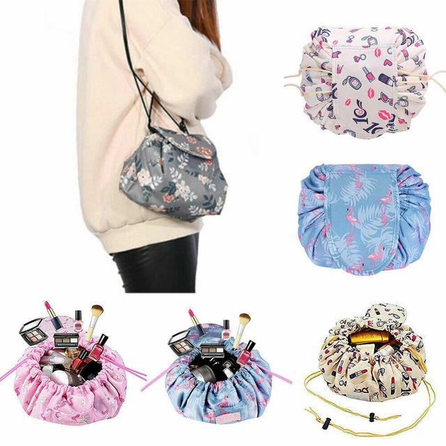 Portable Makeup Drawstring Bag Storage Travel Pouch Magic Cosmetic Make-up  Bags