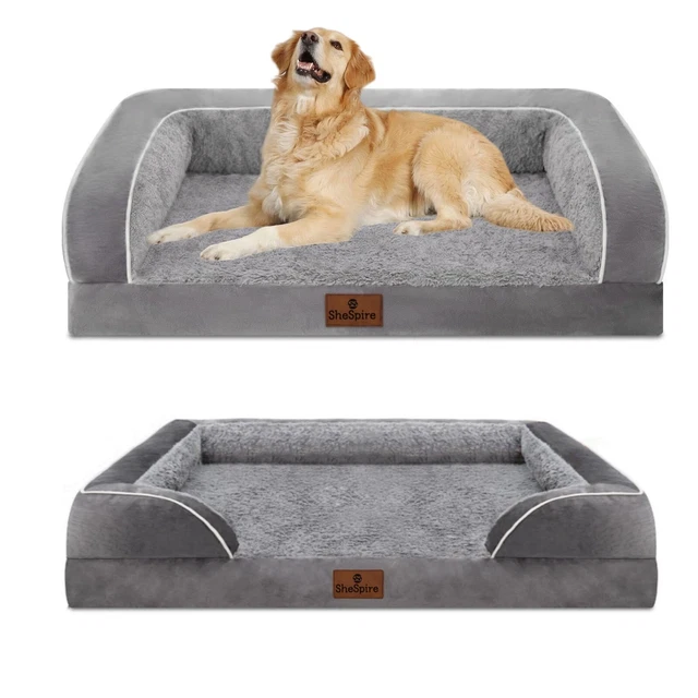 SheSpire Jumbo Orthopedic Dog Bed Large Pet Dog Bolster Sofa Bed Removable Cover 2