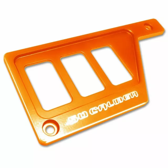 Orange Left Dash Panel Switch Plate for Polaris RZR Rocker Switches not Included