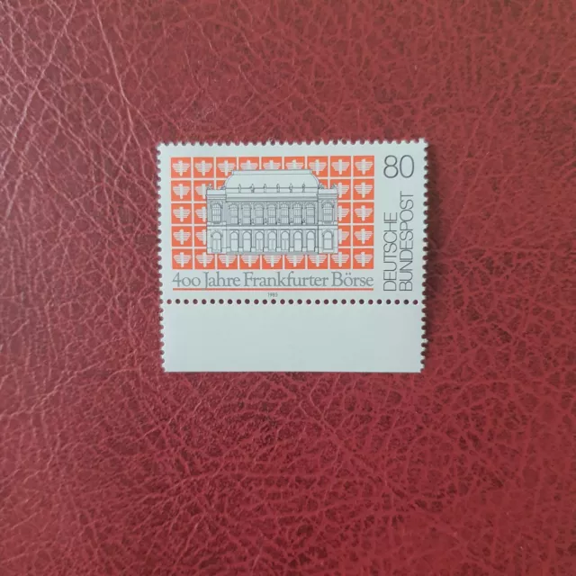 Briefmarke Bund BRD 1985, Michel 1257, Frankfurter Börse, postfrisch