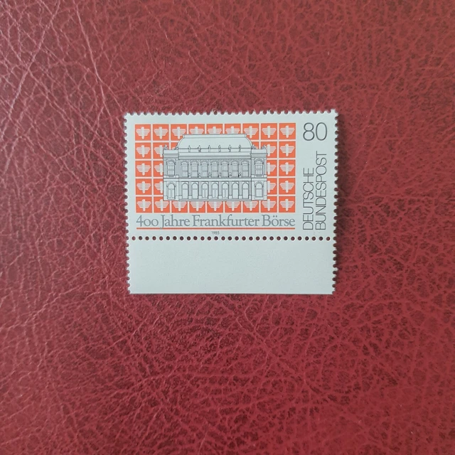 Briefmarke Bund BRD 1985, Michel 1257, Frankfurter Börse, postfrisch
