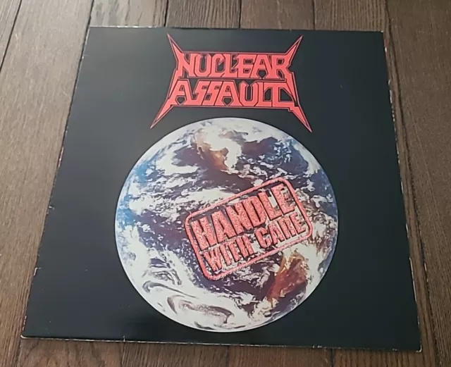 Nuclear Assault - Handle With Care + Inner + Inserts - Uk Issue - Vg++