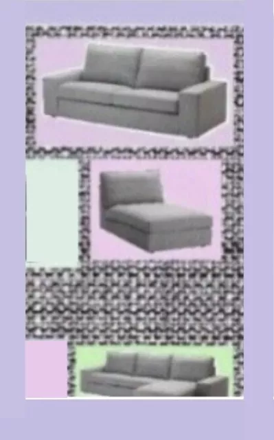 Kivik Isunda Gray Loveseat 2 Seat