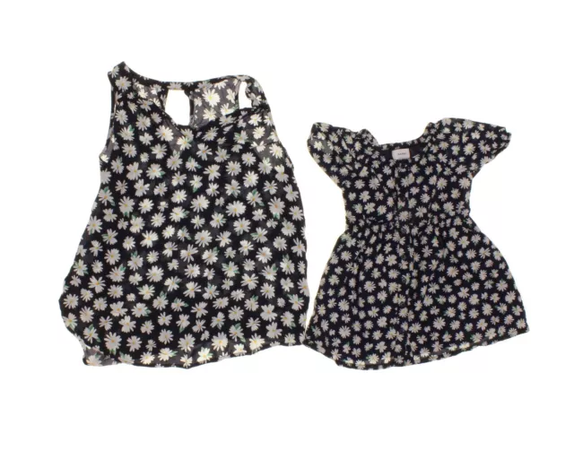 Old Navy Mommy & Me Daisies 2T Toddler Girl Dress & Size M Mommy Sleeveless Top 2