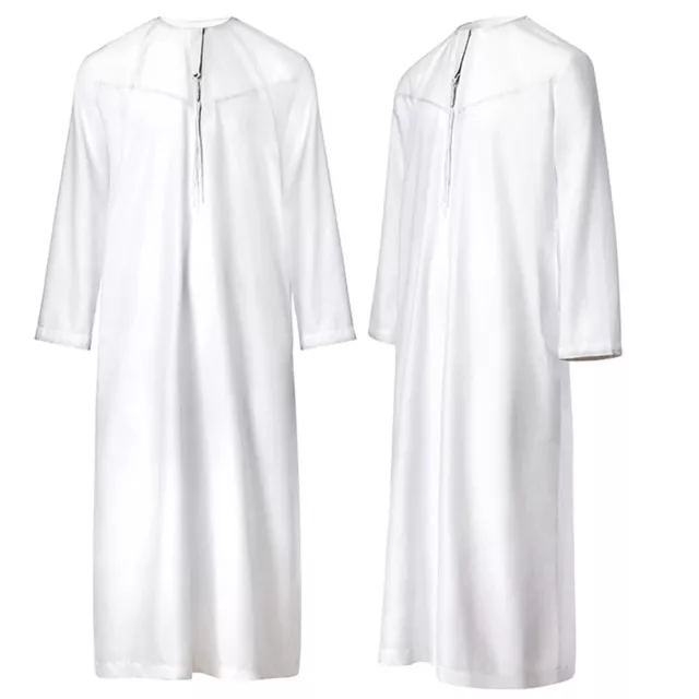 Mens Dresses Loose Shirt Males Robe Pajamas Loungewear Role Play Sleepwear Gown