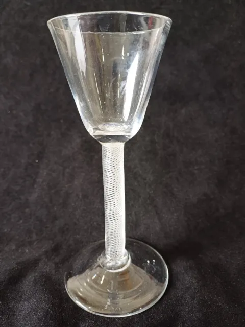Antique 18th Century Georgian Air Twist Wine Glass c1760 Ref JM1942