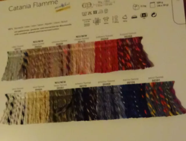 70 €/1 kg Catania flame Schachenmayr Baumwolle Strickgarn 50 g