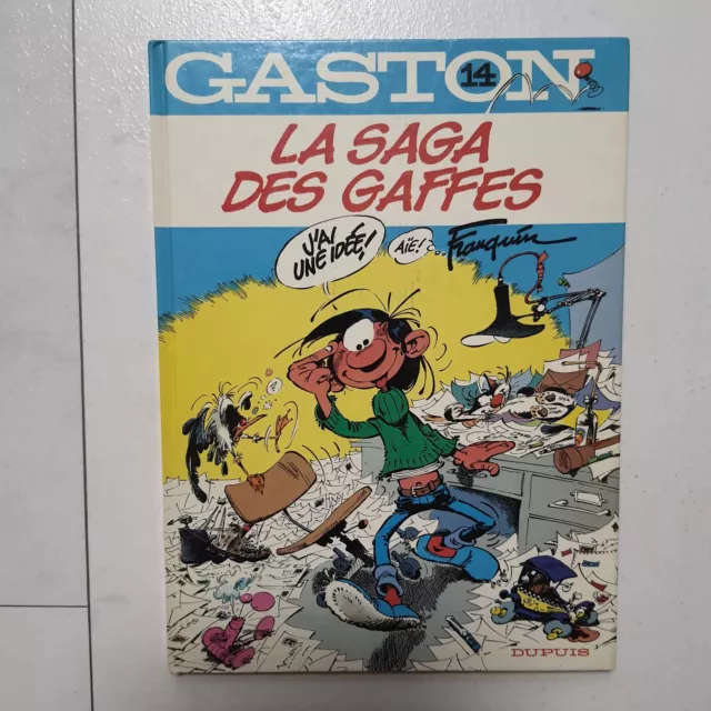 GASTON 14 - La Saga des Gaffes ; HC Hardcover Buch DUPUIS 1982, Französisch