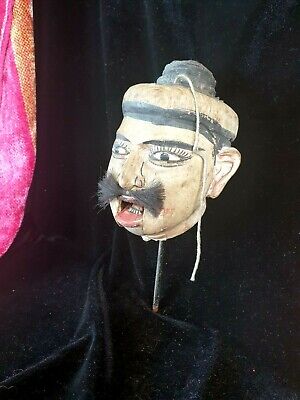 Old Thailand Wooden Puppet Head …beautiful collection and display piece 3