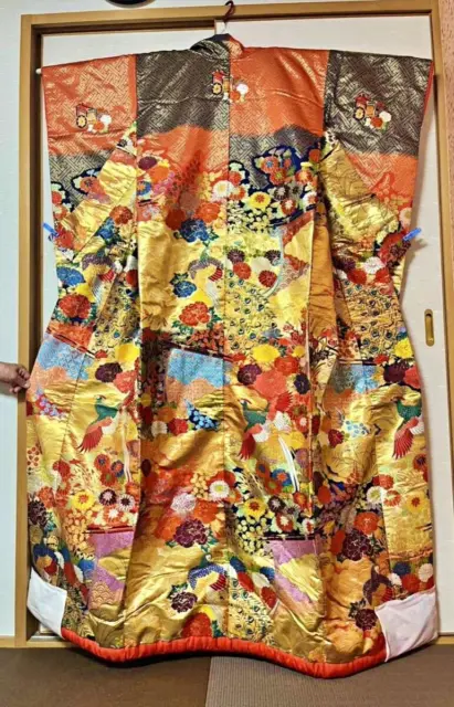 Japanese Kimono Uchikake Wedding Pure Silk  japan 865