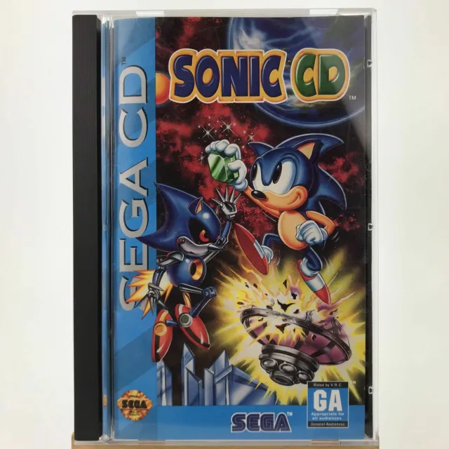 Sega Mega Cd Sonic Cd Genesis Ntsc Boxed Complete Mint Condition