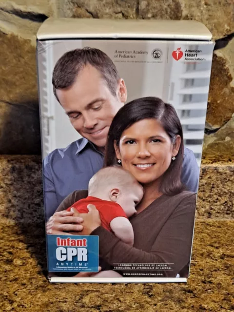 Infant CPR Anytime Kit AHA Heart Association DVD Training + Baby Manikin NEW
