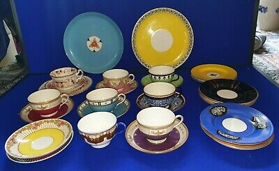 Royal Worcester Study Collection of Late 19th Century Cups & Saucers - Plates