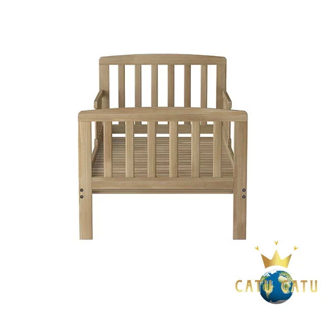 Toddler Bed Natural Wooden Rafferty Children Bedroom Frame Support Rail 140 x 70