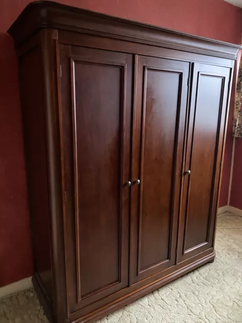 French Style Solid Hardwood Triple Wardrobe