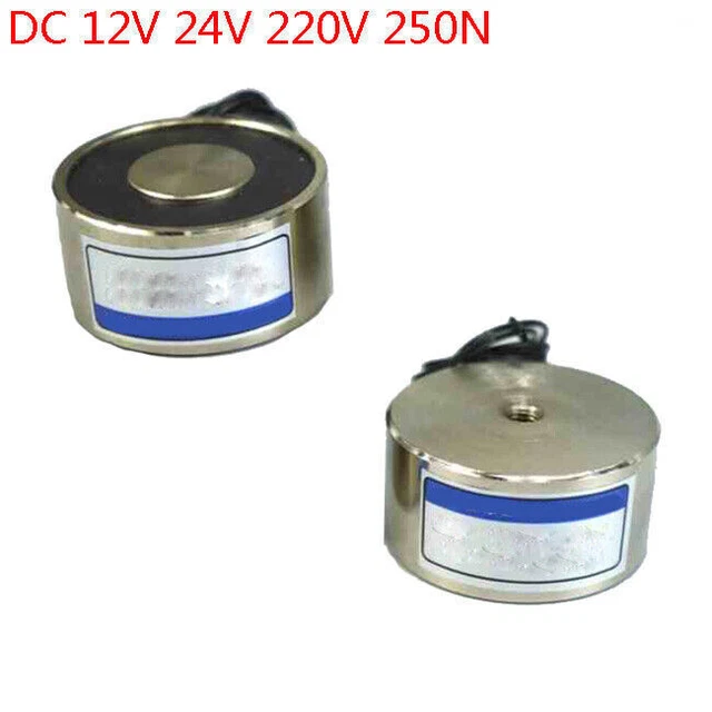 25Kg Holding 55LB 250N Electric Lifting Magnet DC 12V Electromagnet P40/20