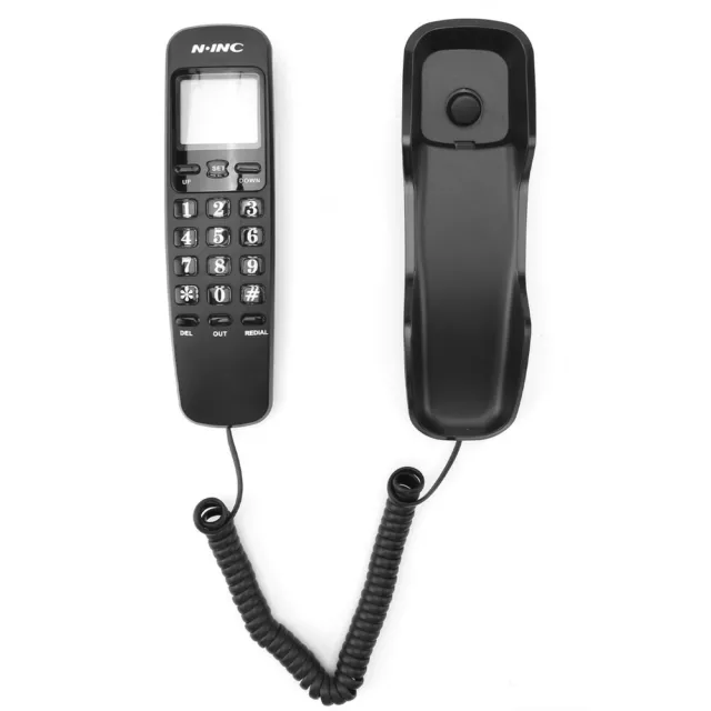 Home Office Corded Landline Handset Phone With Caller ID Desk Desktop Wall Mount