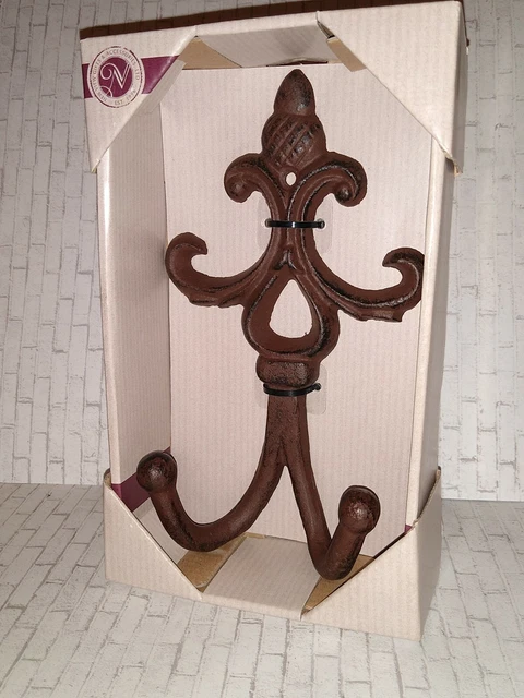 Vintage Cast Iron Double Coat Hook