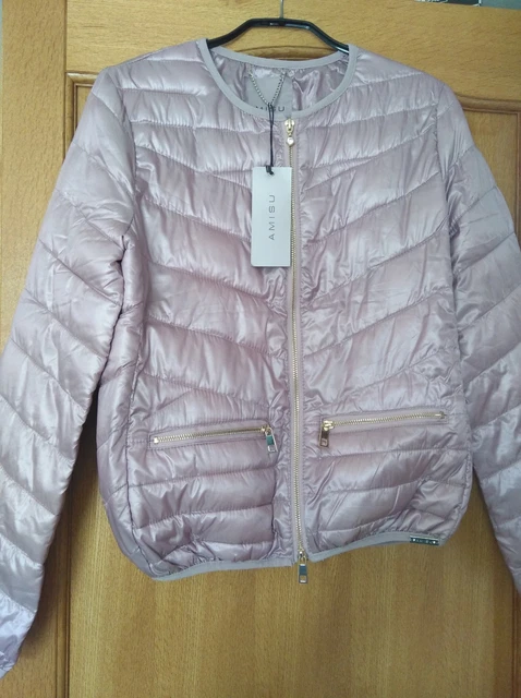 VESTE DOUDOUNE ROSE, marque AMISU, Taille 36 NEUF EUR 13,99