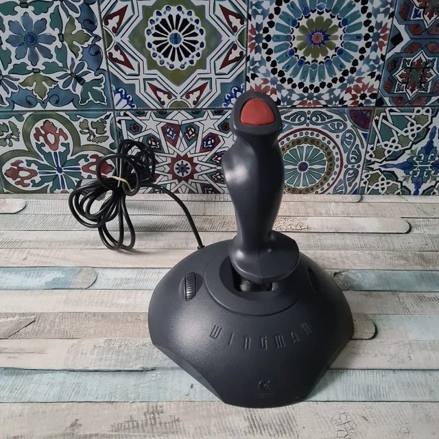 LOGITECH WINGMAN JOYSTICK Model 3001 Flight Simulator Serial Port £