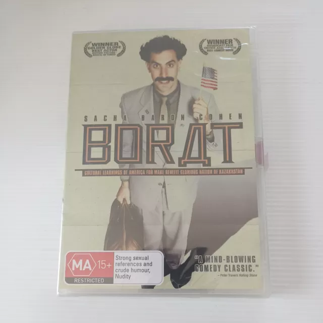Borat DVD New & Sealed Sacha Baron Cohen Region 4  PAL Comedy Kazakhstan