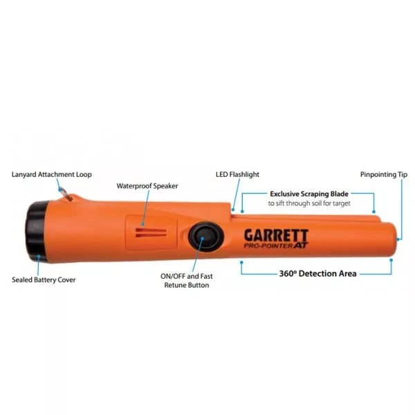 Garrett Pro Pointer AT Pin Pointer Probe with Battery/Belt Holder/2year Warranty 3