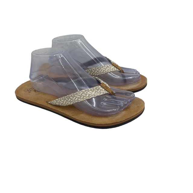 REEF GYPSYLOVE SOFT Suede Leather Footbed Flip Flop Thong Sandals