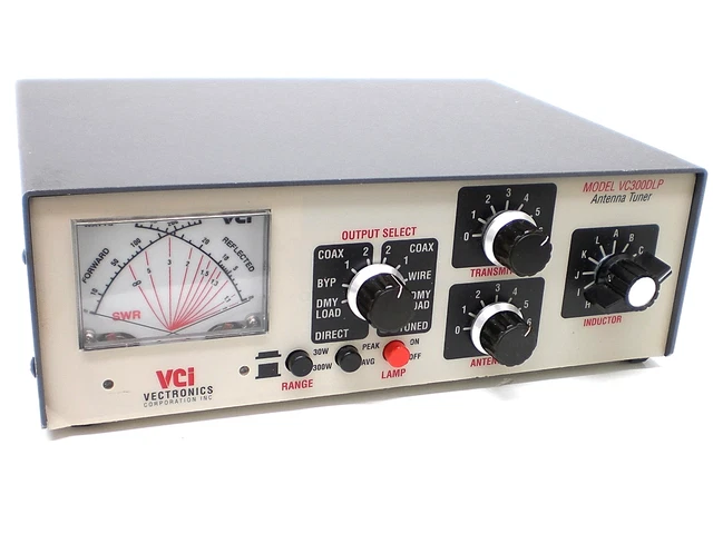 Vectronics MFJ / VECTRONICS VC300DLP ANTENNA TUNER, 1.8-30Mhz, BUILT-IN DUMMY LOAD ...