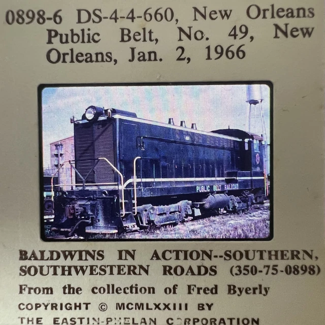 0898-6 DS-4-4-660, New Orleans Public Belt, No. 49, New Orleans, Jan. 2, 1966