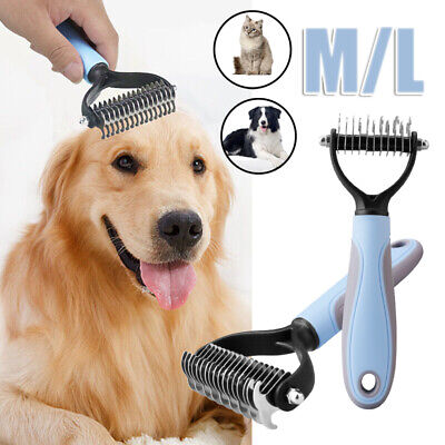 Professional Pet Grooming Tool 2 Sided Undercoat Pet Dog Cat Shedding Comb Brush