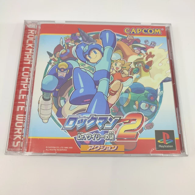 Rockman 2 mystery of Dr. Wiley Boxed Playstation 1 PS1 Japan Japanese Game